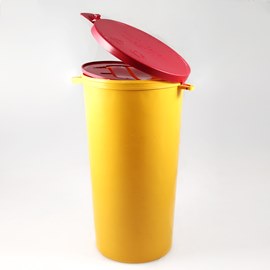 Контейнер для утилизации игл и прочих биологически опасных отходов.